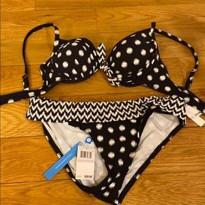 Black and white bikini NWT